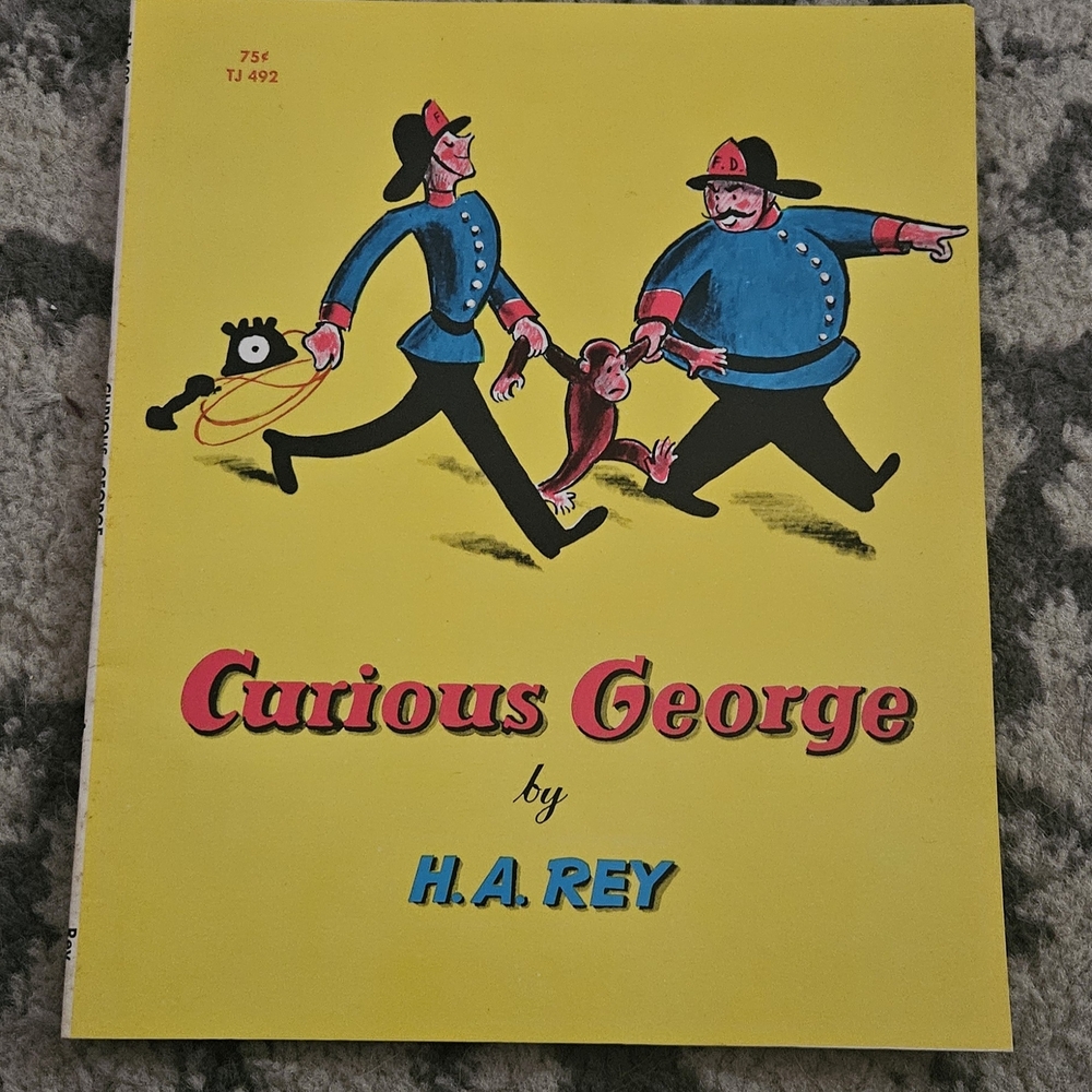 CURIOUS GEORGE H.A. Rey Renewed 1975 17th Printing Sanpiper Edition F Paperback